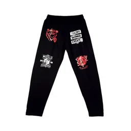 Fashionable Kids Typography Printed Cotton Regular Fit Track Pants-picture-50