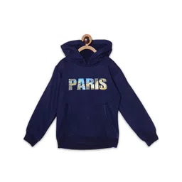 Fashionable Kids Typography Printed Hooded Fleece Pullover Sweatshirt-picture-14