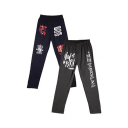 Fashionable Pack Of 2 Cotton Mid-Rise Lounge Pants-picture-27