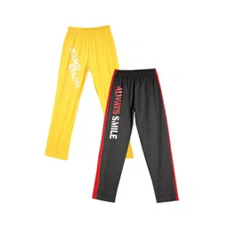 Fashionable Pack Of 2 Cotton Mid-Rise Lounge Pants-picture-39