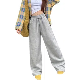 fashionfizzzzz Women Solid Grey Track Pants-picture-10