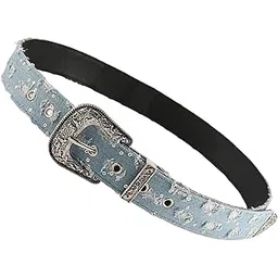 fashionmyday Fashion My Day® Denim Waist Belt Eyelet Belt Retro Style Punk Waistband for Trousers Corset | Belts-picture-39