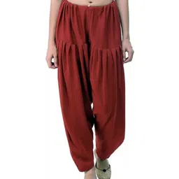 fashionpoint Pure Wool Solid Women ["Maroon"] Salwar-picture-21