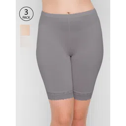 FashionRack Women Pack Of 3 Solid Boy Short-picture-16