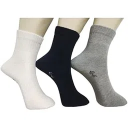 fashiontoos Sports Towel/Terry Socks for Mens Ankle Length Deigner Multicolour Knitted Socks Combo Pack of 3 (3 Pairs)-picture-42