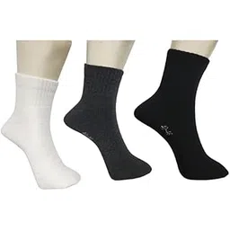 fashiontoos Sports Towel/Terry Socks for Mens Ankle Length Deigner Multicolour Knitted Socks Combo Pack of 3 (3 Pairs)-picture-12