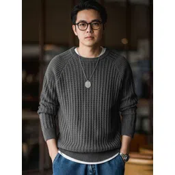 fashlook Men Ribbed Woollen Pullover-picture-23