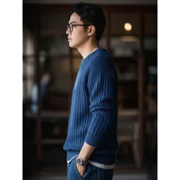 fashlook Men Ribbed Woollen Pullover image 3