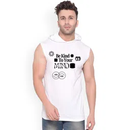 Fashnobic Men Be Kind To Your Mind Printed Hooded-Neck Gym Vests-picture-19