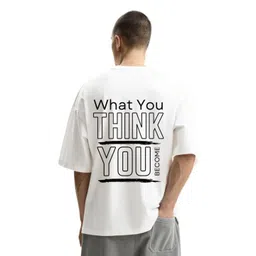 Fashnobic Men Drop-Shoulder Sleeves Applique T-shirt-picture-27