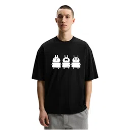 Fashnobic Men Graphic Printed Round Neck Cotton Oversized T-shirt-picture-13