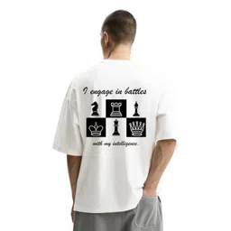 Fashnobic Men Graphic Printed Round Neck Cotton Oversized T-shirt-picture-11