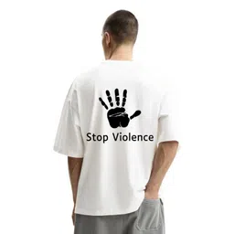 Fashnobic Men Graphic Printed Round Neck Cotton Oversized T-shirt-picture-27