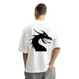 Fashnobic Men Graphic Printed Round Neck Cotton Oversized T-shirt-picture-29