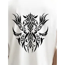 Fashnobic Men Graphic Printed Round Neck Cotton Oversized T-shirt image 2