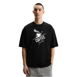 Fashnobic Men Typography Printed Round Neck Cotton Oversized T-shirt-picture-21