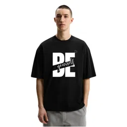 Fashnobic Men Typography Printed Round Neck Cotton Oversized T-shirt-picture-19