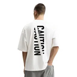 Fashnobic Men Typography Printed Round Neck Cotton Oversized T-shirt-picture-22