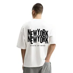 Fashnobic Men Typography Printed Round Neck Cotton Oversized T-shirt-picture-37