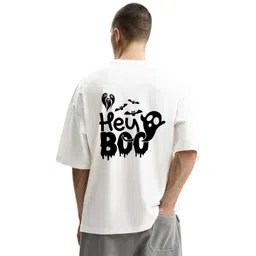 Fashnobic Men Typography Printed Round Neck Cotton Oversized T-shirt-picture-29