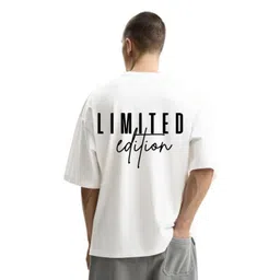 Fashnobic Men Typography Printed Round Neck Cotton Oversized T-shirt-picture-33