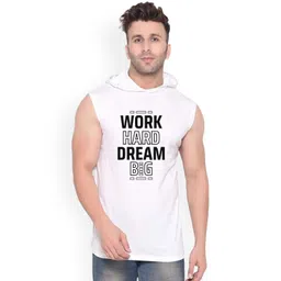 Fashnobic Men Work Hard Printed Hooded-Neck Gym Vests-picture-26