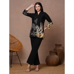 Fashor Black Muslin Printed Shirt-picture-39