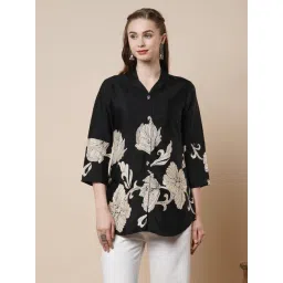 Fashor Black Straight Fit Printed Kurti-picture-37