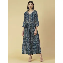 Fashor Blue Printed Jumpsuit-picture-13