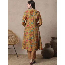 FASHOR Women Floral Printed Regular Kurta with Palazzos image 4