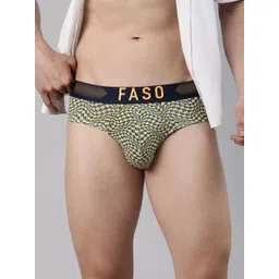 FASO Illusion Printed Mid-Rise Basic Briefs FT7001-SQ-WHITE-picture-34