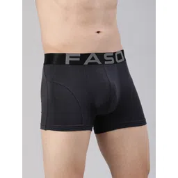FASO Men Cotton Breathability Trunks FA3017-SQ-BLUEGRAPHITE-picture-13