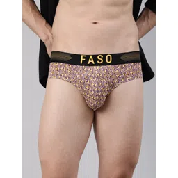 FASO Men Printed Cotton Basic Briefs FT7001-SQ-BRIGHTVIOLET-picture-29