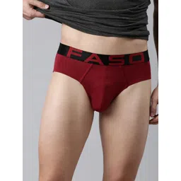 FASO Mid-Rise Modal Cotton Briefs FA3014-SQ-MAROON-picture-19