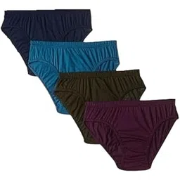 fassify Plain(Solid) 100% Pure Cotton Hipster Panties for Women, Dark Color, Super Comfortable, Super Soft & Skin Friendly (Assorted Pack of 4)-picture-27