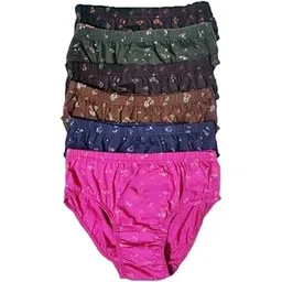 fassify Women's Printed Cotton Brief's/Panties/Super Comfortable/Super Soft & Skin Friendly/Hipster Style/Multicolor Pack of 6 pcs-picture-30
