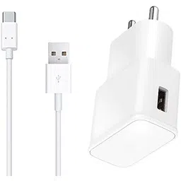 Fast Type-C Charger for Samsung Galaxy M30s / M 30 s Charger Adapter Wall Charger | Mobile Charger | Fast Charger | USB Charger with 1 Meter USB Type-C Charging Data Cable (2.4 Amp, White)-image-2