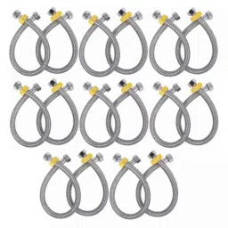 Fastgear 24 inch Stainless Steel Silver Connection Pipe, FG027 (Pack of 16)-picture-34