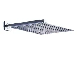 Fastgear 8 inch Stainless Steel Chrome Finish Ultra Slim Square Shower Head with 12 inch Arm &a; Flange-picture-14