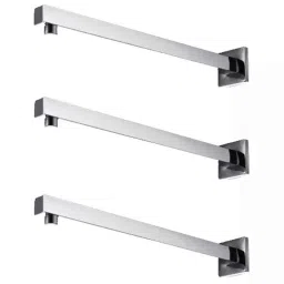 Fastgear 9 inch Stainless Steel Chrome Finish Silver Wall Mounted Overhead Shower Arm, FG3238 (Pack of 3)-picture-16
