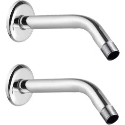 Fastgear 9 inch Stainless Steel Chrome Finish Silver Wall Mounted Overhead Shower Arm, FG3265 (Pack of 2)-picture-17