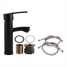 Fastgear Basin Mixture Tap Stainless Steel Chrome Finish Black, FG1718 (Pack of 3)-picture-42