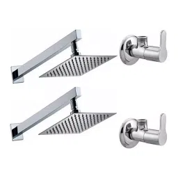 fastgear GENERIC Faucet Set with Shower Stainless Steel Chrome Finish Silver, FG3056 ( Pack of 4)-picture-24