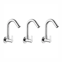 fastgear GENERIC Kubix Sink Tap Brass Chrome Finish Silver, FG1952 (Pack of 3)-picture-32