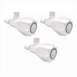 Fastgear Plastic White Chrome Finish Angle Valve, FG2365 (Pack of 3)-picture-20