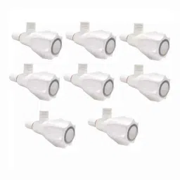 Fastgear Plastic White Chrome Finish Angle Valve, FG2378 (Pack of 8)-picture-17