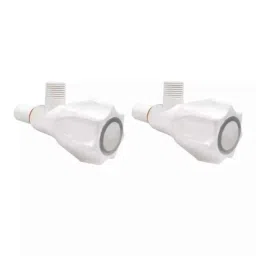 Fastgear Plastic White Chrome Finish Angle Valve, FG977 (Pack of 2)-picture-23