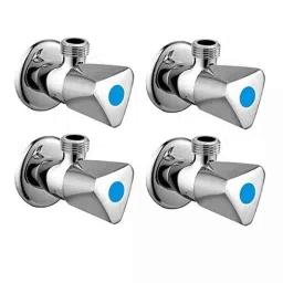 Fastgear Triangle Stainless Steel Silver Chrome Finish Angle Valve, FG1784 (Pack of 4)-picture-22