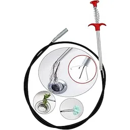 Fastmart Stainless Steel Drain Cleaning Spring Stick - Hair Catching Claw Wire for Sink, Sewer, Tub Dredge Removal - Basin Cleaner Tool (160 Cm)-picture-14