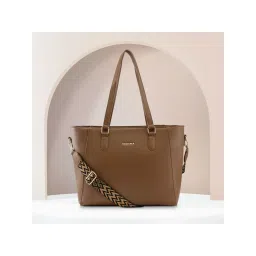 fastrack accessories Fastrack 15 Laptop Tote Bag In Tan-picture-13